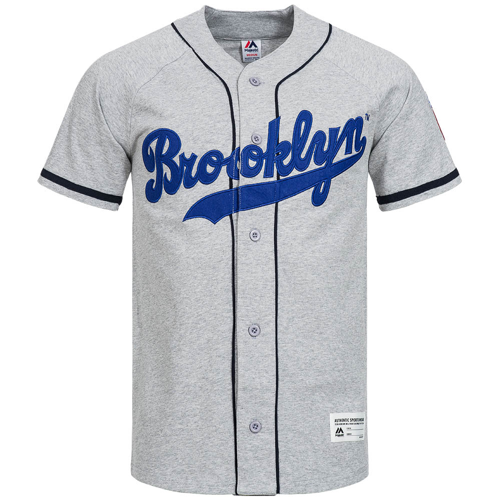 Brooklyn Dodgers Majestic Shirt Mlb Freizeit Sport Baseball Jersey Trikot Neu Ebay 0236