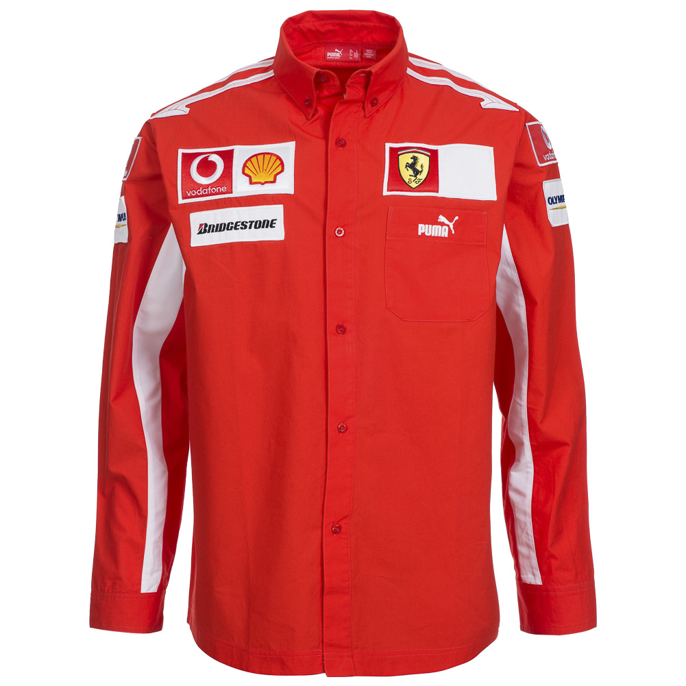 Puma Scuderia Ferrari F1 Racer Long Sleeve Shirt 600788-01 Formula L XL ...