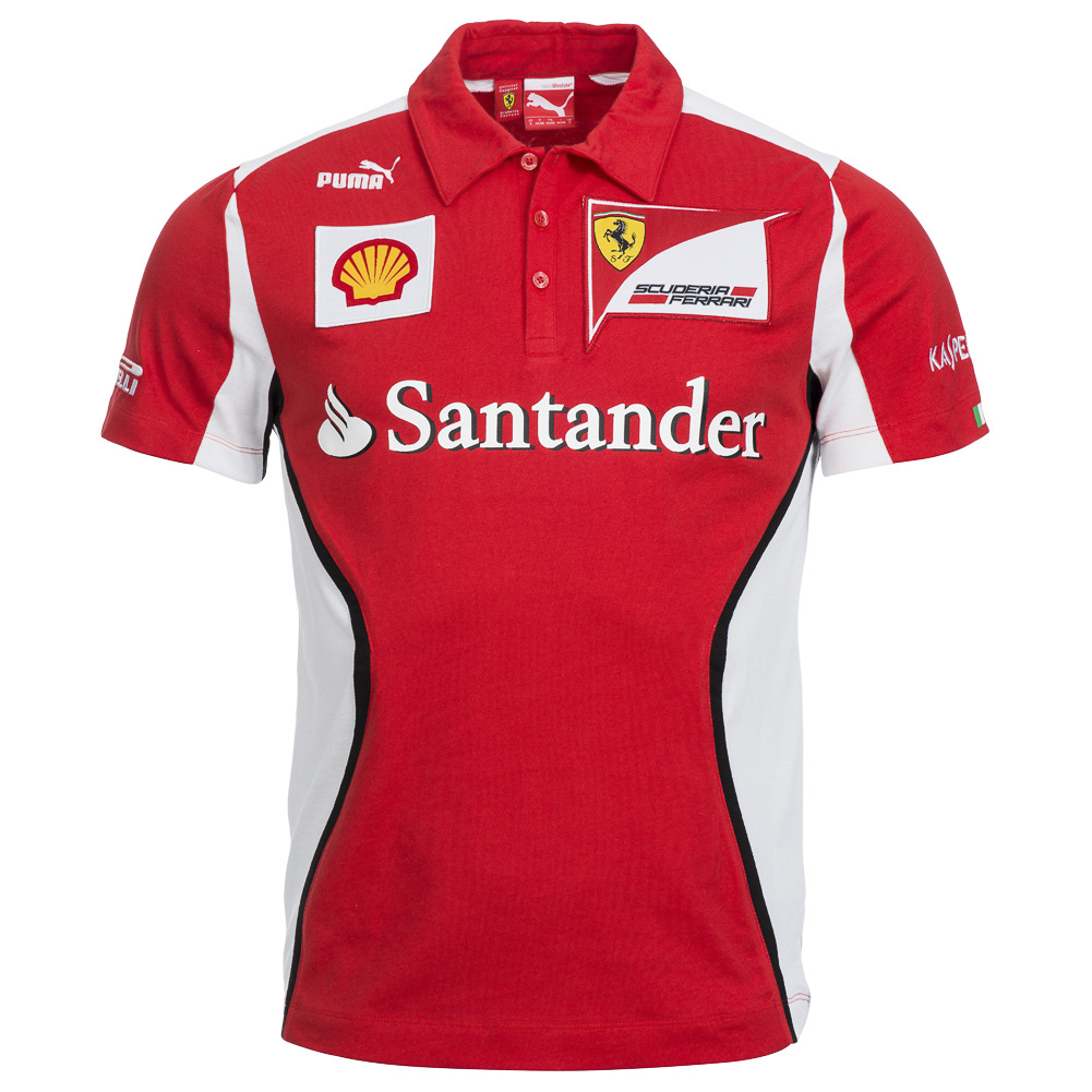 PUMA Scuderia Ferrari SF Team Polo Shirt 761015 Polohemd Formel 1 S M L ...