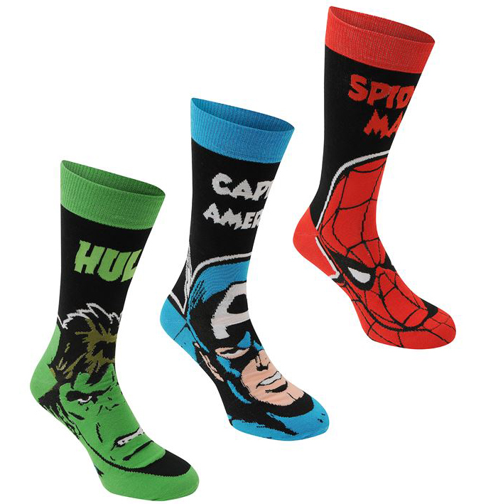 Disney Marvel DC Comics Lizenz Herren Socken 3er Pack Comic 3 x Socke