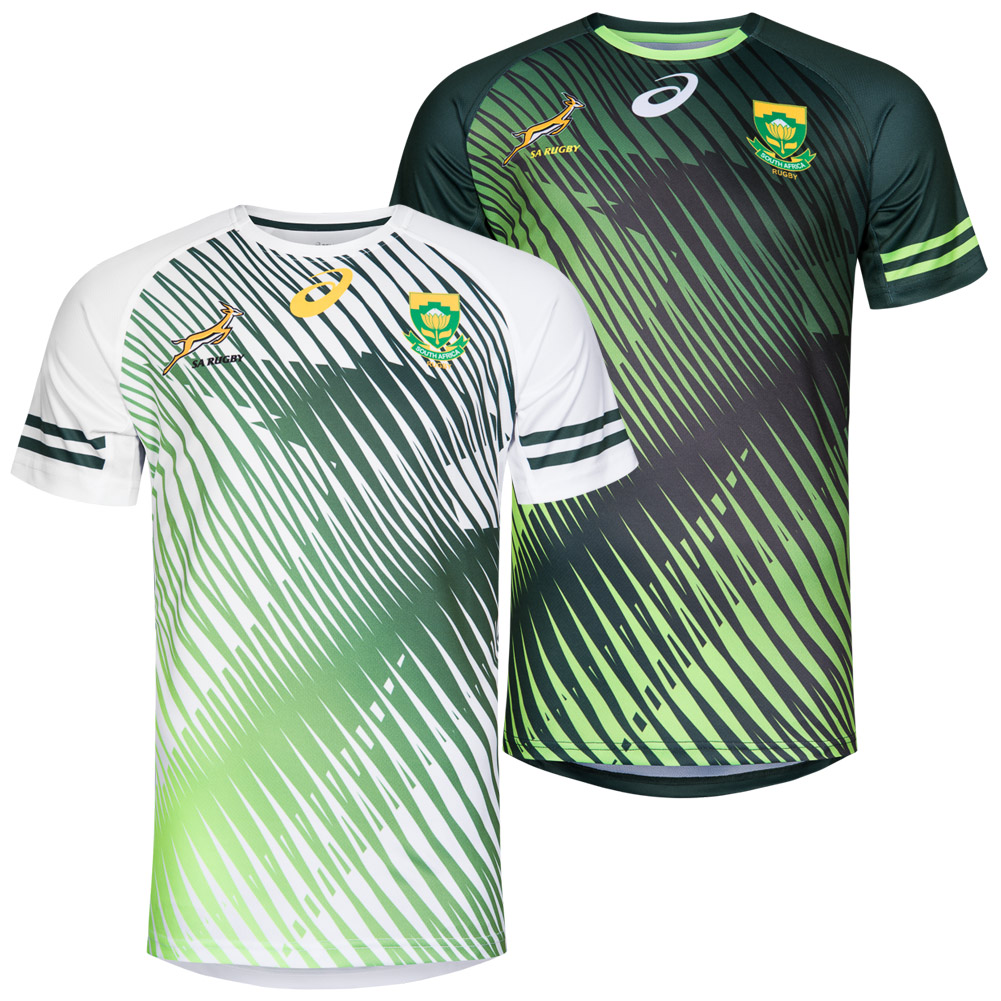 South Africa Springboks Asics Sevens Rugby 7S South Africa Jersey Kit ...