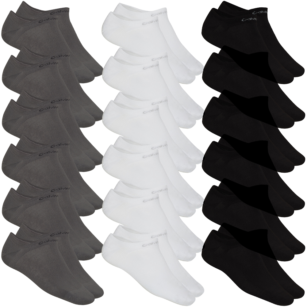 | Sport 70121871 COOLMAX® schwarz Calvin Klein Socken 18 Paar neu Herren Mode eBay weiß