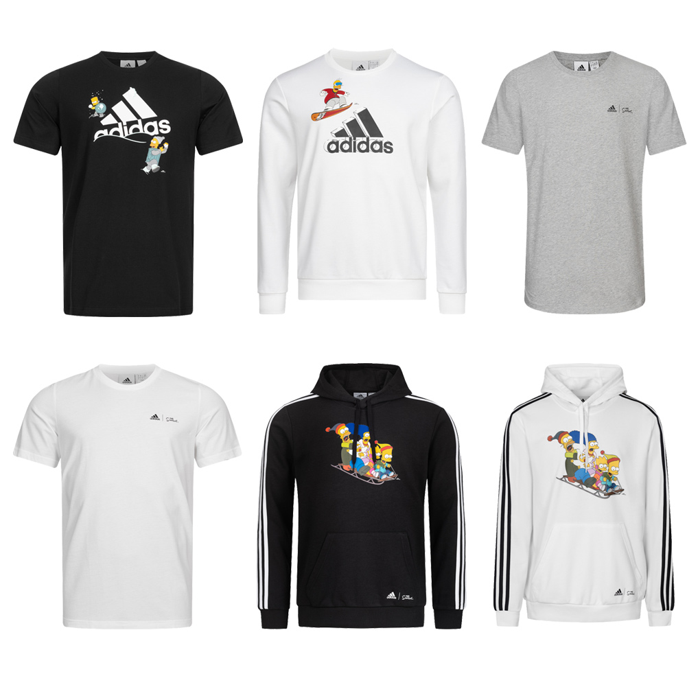 eBay X Herren adidas neu Hoodie Ski Sweatshirt Graphic | Simpsons The Family T-Shirt