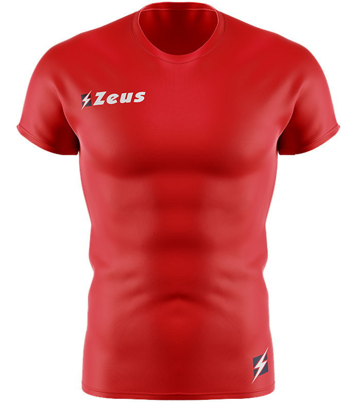 ZEUS - Maglia CALCIO - ROSSO BIANCO - SHIRT MIDA