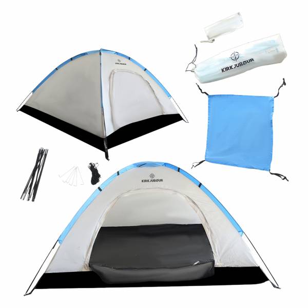 KIRKJUBØUR® &quot;Vindr&quot; 2 person camping Tent white