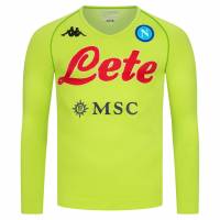 SSC Napoli Kappa Heren Functioneel Trainingsshirt 31125GW-GREEN LIME