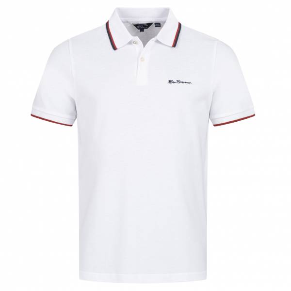 BEN SHERMAN Twin Tipped Heren Poloshirt 0076270-WIT