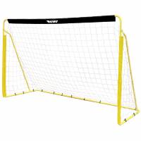 MUWO Steel Football Goal 240 x 150 cm black/yellow