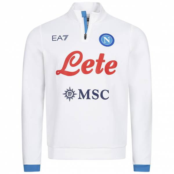 SSC Napoli EA7 Emporio Armani Men Training Sweatshirt white