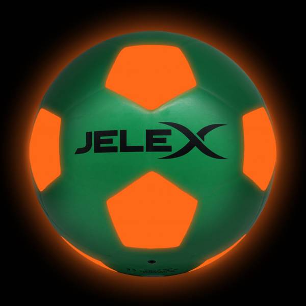 JELEX &quot;Neon&quot; Luce LED Pallone da calcio verde/arancione