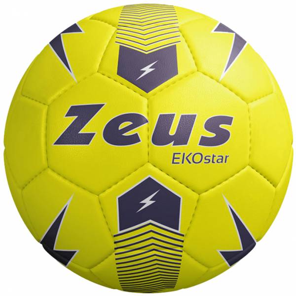 Zeus Ekostar Ballon de foot jaune fluo