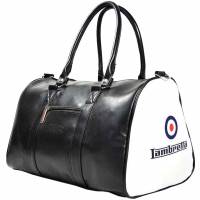 Lambretta Retro Sports Bag Torba 23x40x25 T20064S-BLK/BIAŁY