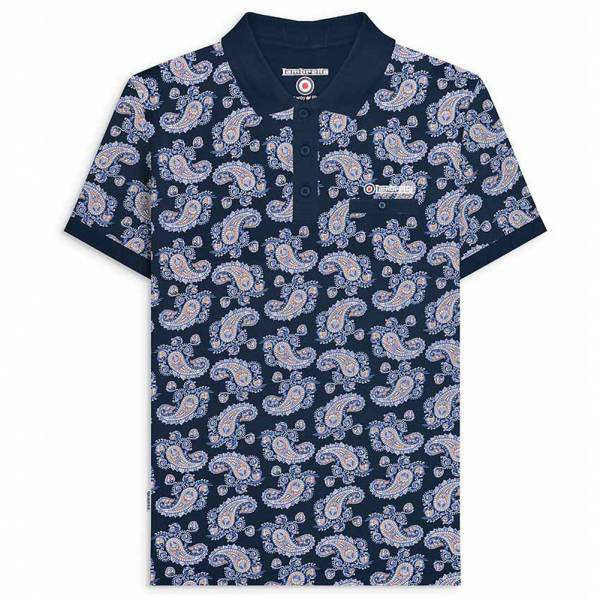 Lambretta Paisley Herren Polo SS1227-NAVY