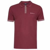 BEN SHERMAN Twin Tipped Heren Poloshirt 0074693-MAROON