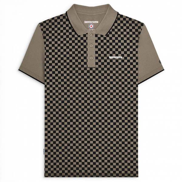 Image of Lambretta Two Tone Uomo Polo SS1224-lichene GRN064