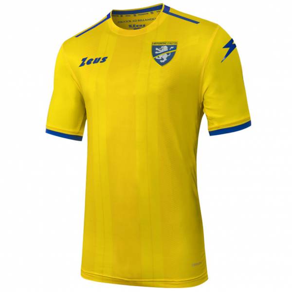 Frosinone Calcio Zeus Uomo Maglia per il gioco in casa giallo blu