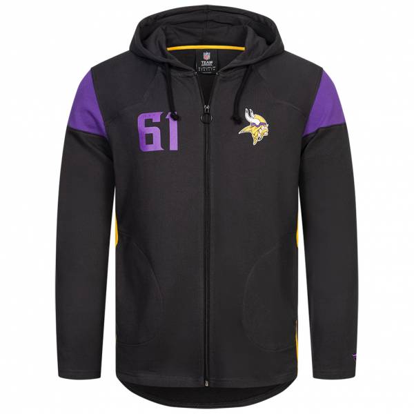 Image of Minnesota Vikings NFL Fanatics Uomo Felpa con zip e cappuccio 2083MBLKFHEMVI064