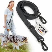 FAVVITY PET laisse pour chien réglable noire