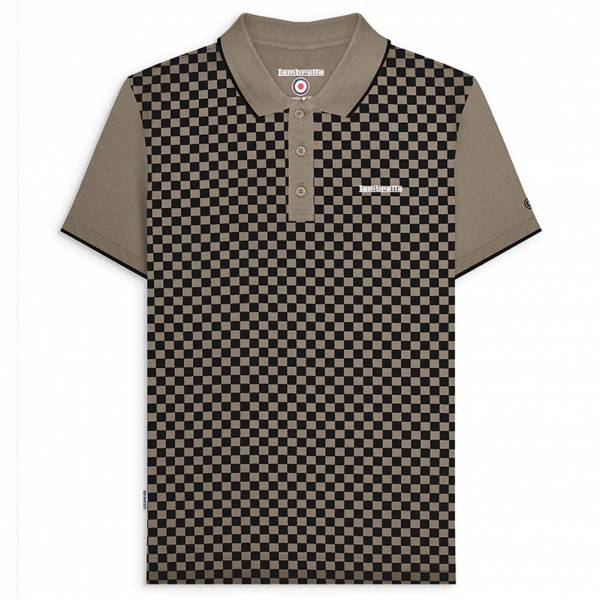 Lambretta Two Tone Hombre Polo SS1224-liquen GRN