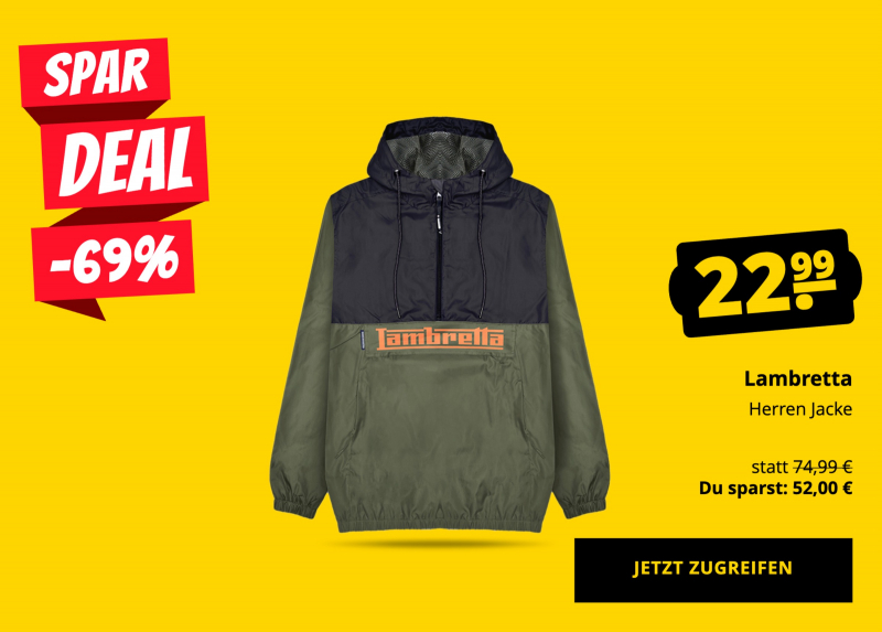 Lambretta Herren Jacke nur 22,99 €!