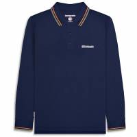 Lambretta Twin Tipped Uomo Polo a maniche lunghe SS3224-NAVY-NUG/LG