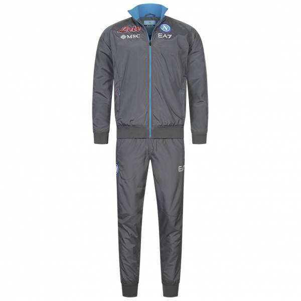 SSC Neapel EA7 Emporio Armani Men Presentation Tracksuit gray EASSCN23R15 MAGNET