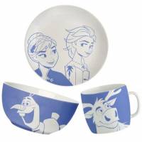 Disney Frozen Vajilla Conjunto Porcelana de 3 piezas DW0592