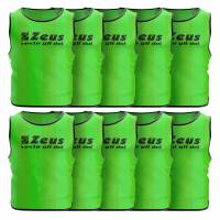 Zeus Pack of 10 Training bib neon green