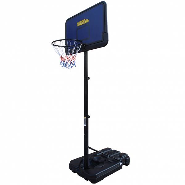 Image of STREETSKILLER Canestro da basket per esterni regolabile in altezza 2,00 - 3,05 m blu/giallo064