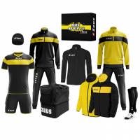 Zeus Apollo Football Kit Teamwear Box 12 pieces black yellow