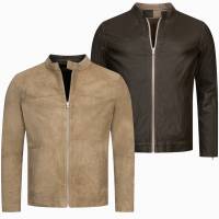 BORIS BECKER Men reversible leather jacket 21WBBMLJT00006-VISON