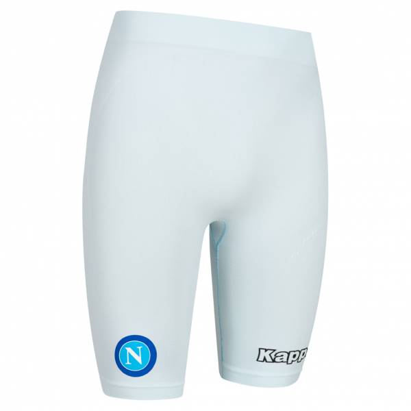 SSC Napoli Kappa Hombre Pantalones cortos de compresión 31125IW-AZUL PÁLIDO