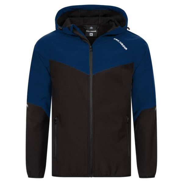 KIRKJUBØUR® &quot;Njordr&quot; Heren SOFTSHELL jas 10.000 mm waterkolom marine/zwart