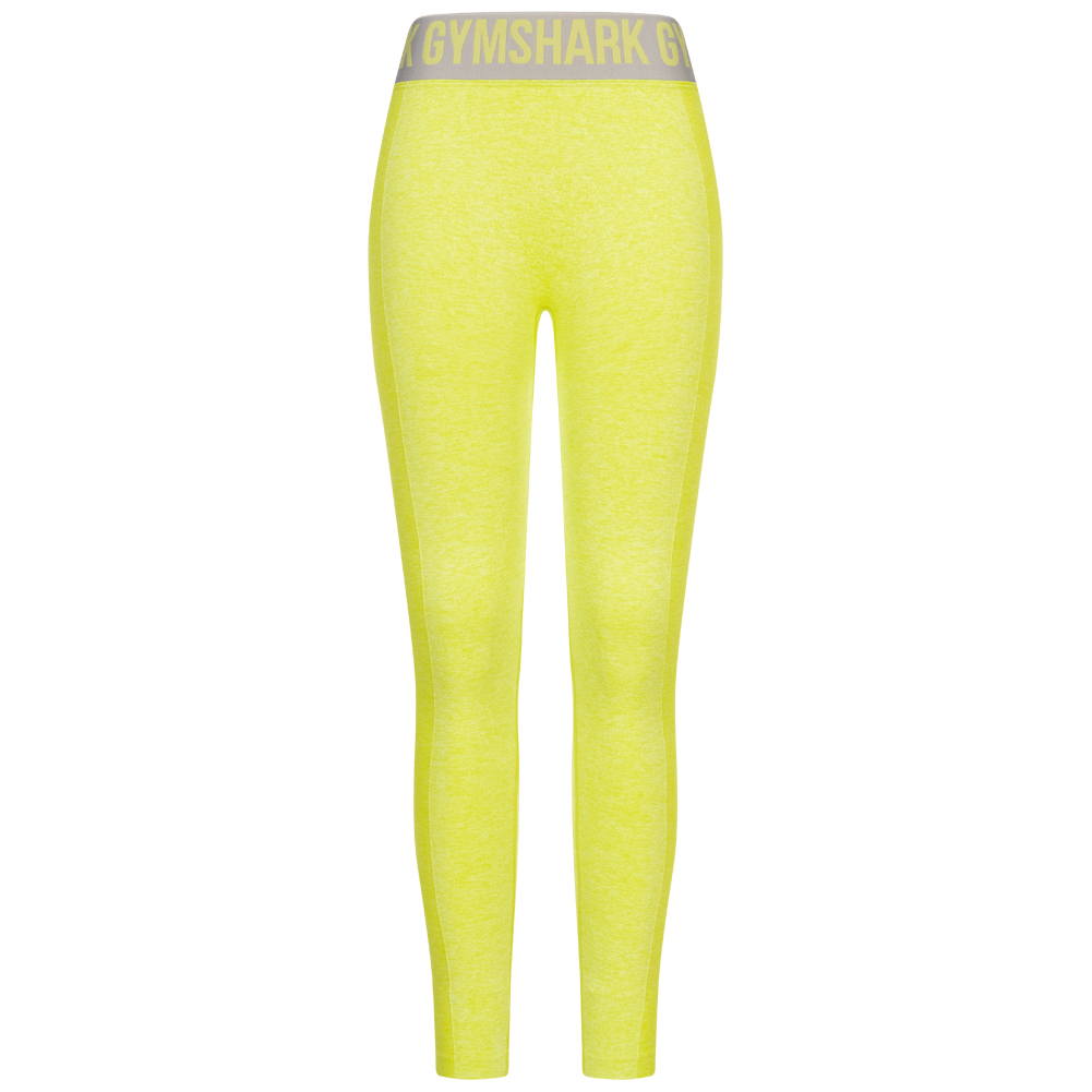 GYMSHARK womens xs yellow seamless leggings