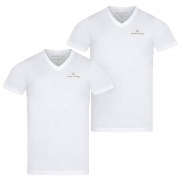 Image of Sergio Tacchini Uomo Canotte a V Set da 2 bianco 39493036064