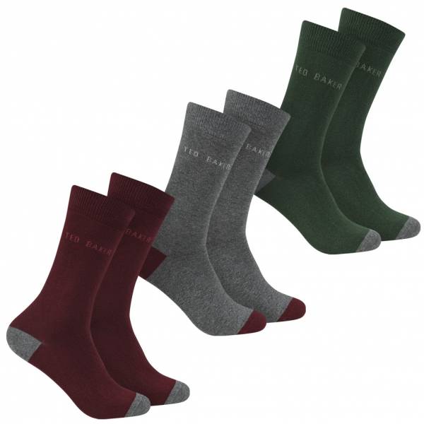 TED BAKER Marrley Herren Socken 3 Paar 273710-ASSORTED