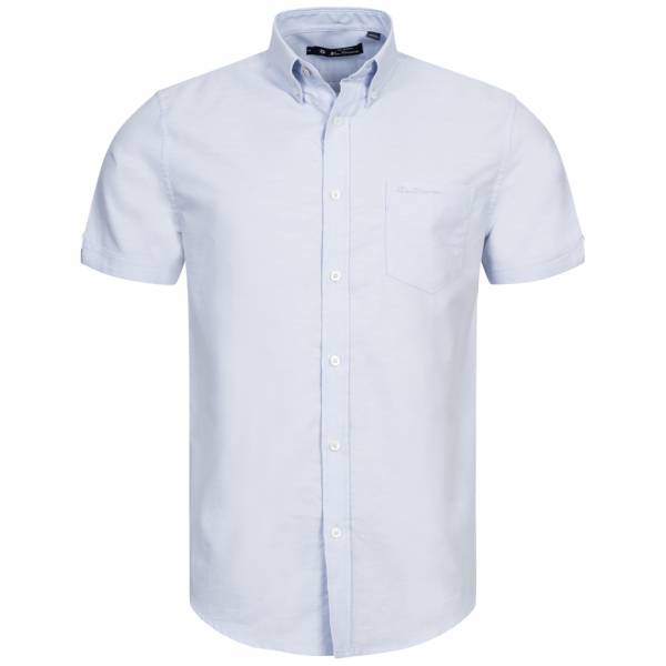 BEN SHERMAN Casual Heren Hemd met korte mouwen 0075983SKY