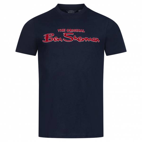 BEN SHERMAN Flocked Logo Hombre Camiseta 0076268-025