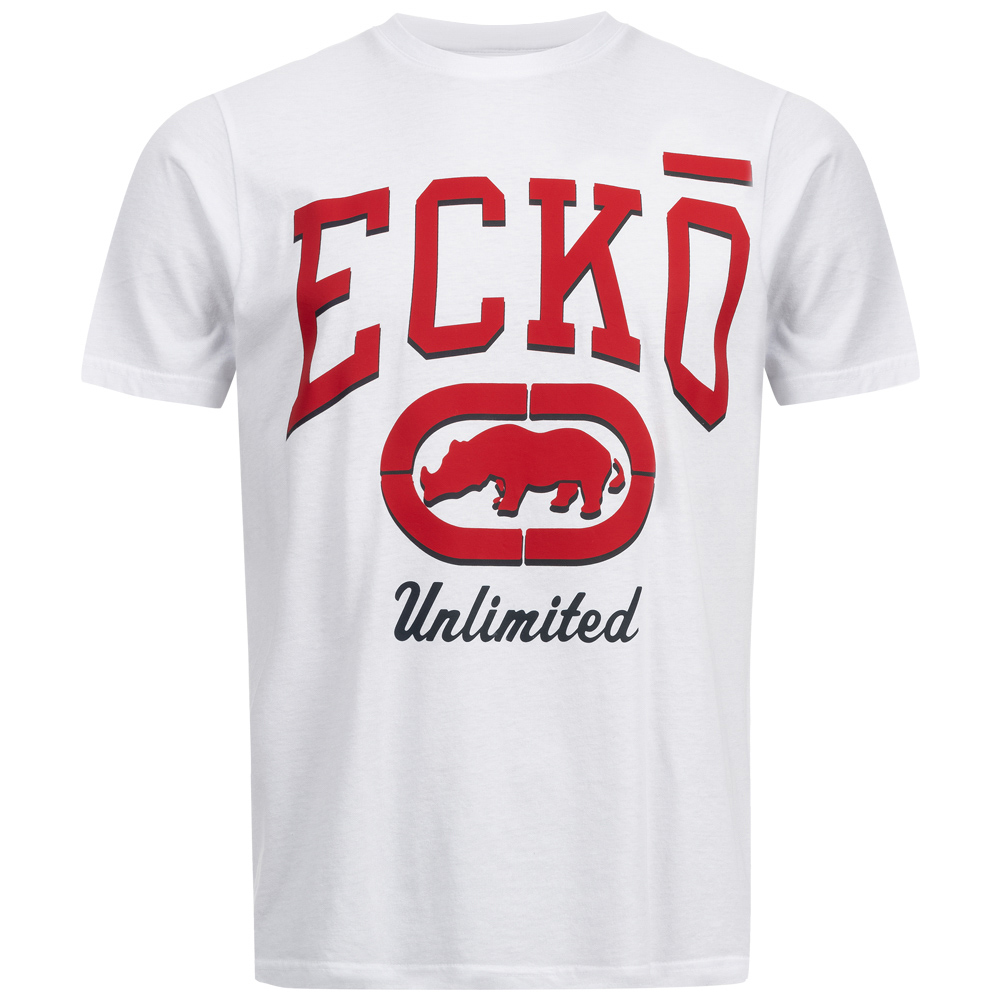 herida Prueba de Derbeville Petrificar Ecko Unltd. Saiya Hombre Camiseta ESK04748 Blanco Rojo | deporte-outlet.es