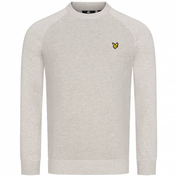 Lyle &amp; Scott Raglan Texture Knitted Hommes Sweat-shirt KN1413V-D24