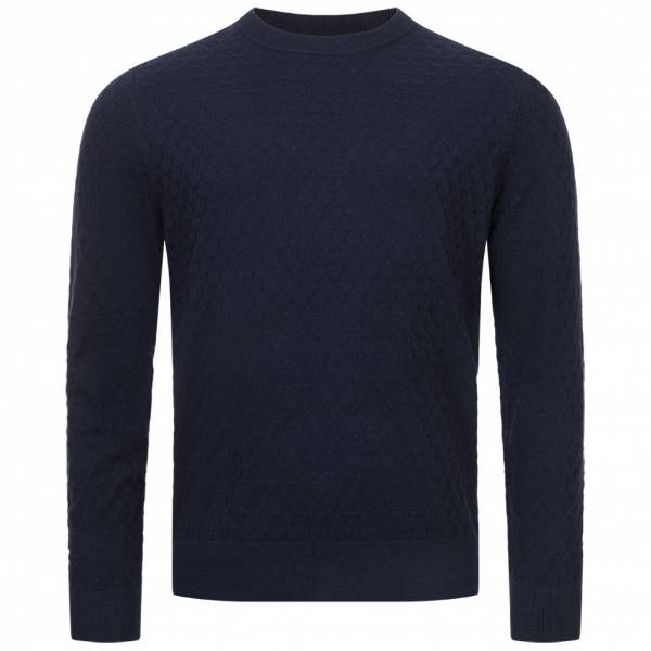 TED BAKER Loung Stitch Crew Cuello Hombre Sudadera 273063-AZUL MARINO