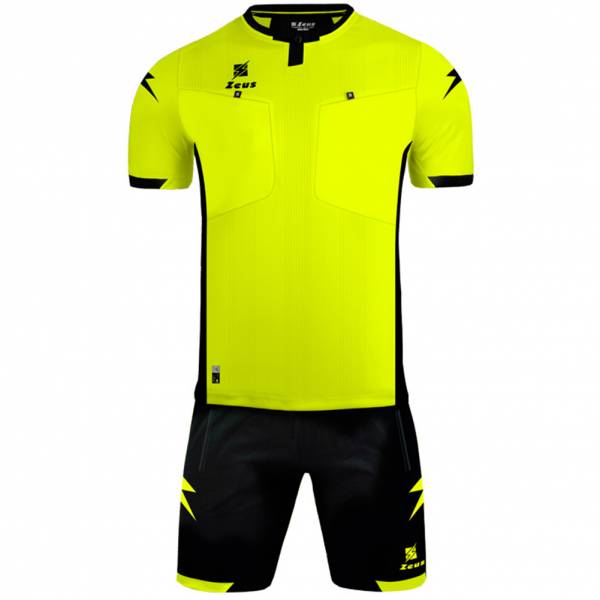 Zeus Kit Arbitro Marko Ensemble d&#039;arbitre 2 pièces Jaune/Noir