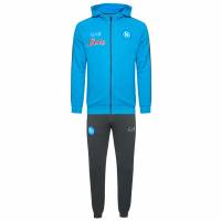 SSC Neapel EA7 Emporio Armani Heren Trainingspak met capuchon blauw EASSCN23RU09-AZZURRO