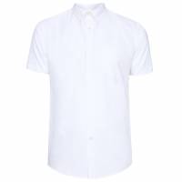 BEN SHERMAN Casual Mężczyźni Koszula z krótkim rękawem 1012798-BIAŁY