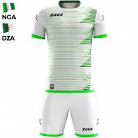 Zeus Mundial Teamwear Set Shirt met short wit groen