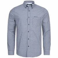 BEN SHERMAN Casual Uomo Camicia a maniche lunghe 0075984BLU SCURO