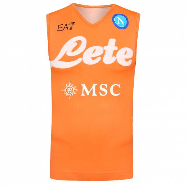 SSC Neapel EA7 Emporio Armani Heren Functie Tanktop oranje EA7SSCN37-ORANJE