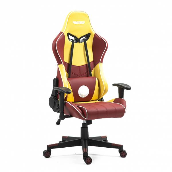 MUWO &quot;Hero&quot; e-sport Chaise de jeu jaune/rouge