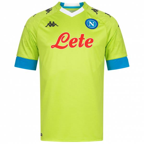 SSC Napoli Kappa Kombat Pro Mężczyźni Koszulka 31126ZW-ZIELONA LIME AZZURRO