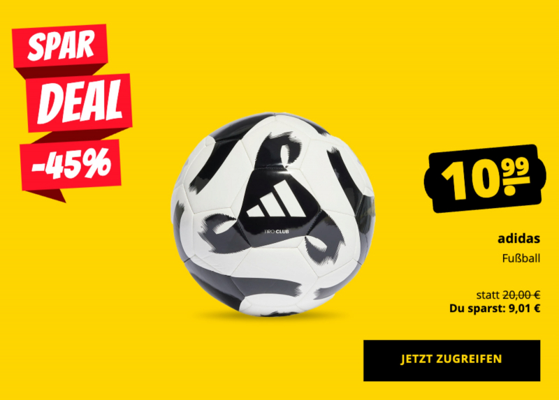 adidas Fußball nur 10,99 €!